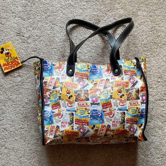 Vintage Disney Multicolor Tote Bag - Picture 1 of 7